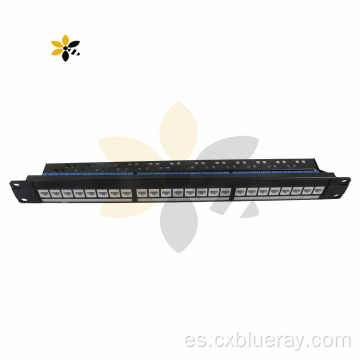 Panel de parche CAT6A de UTP 24Ports